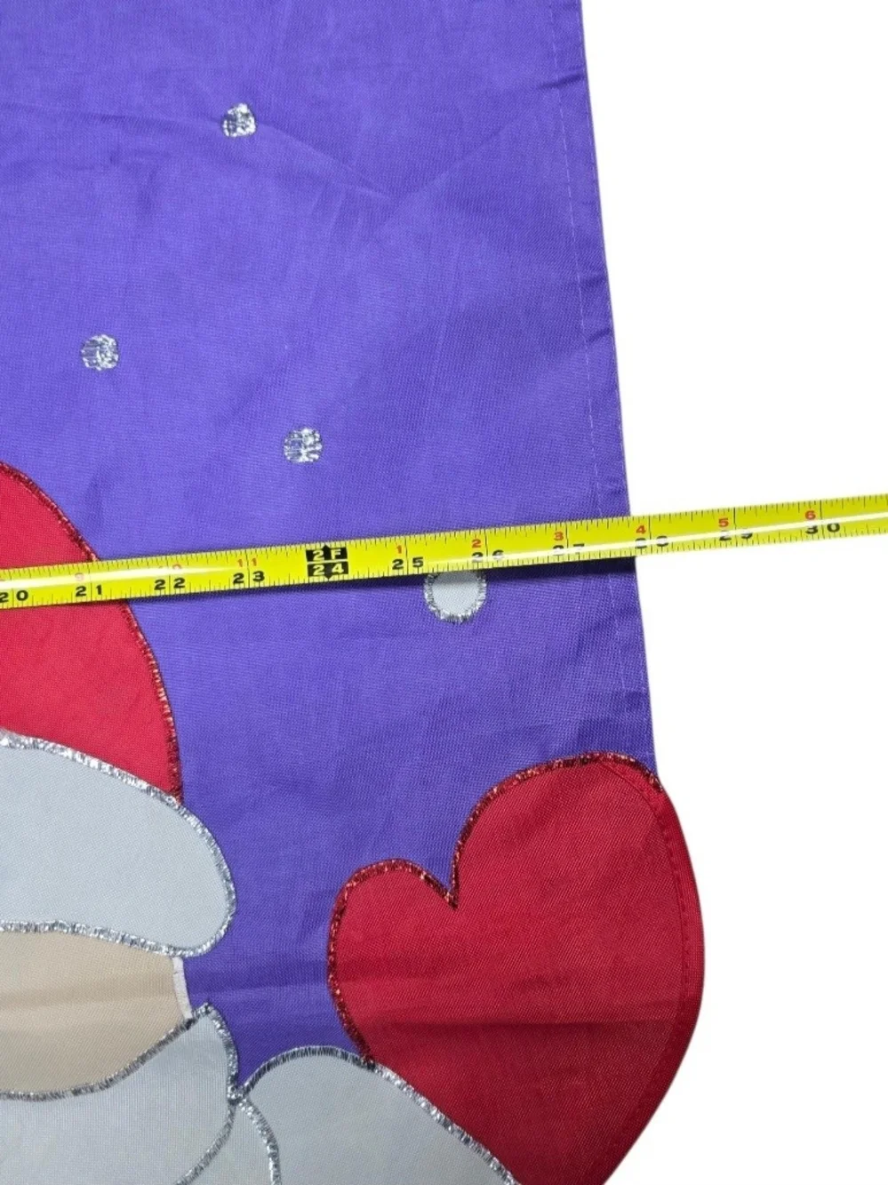 Vintage Happy Holidays Christmas Banner Purple Garden Flag Santa Snowman Double